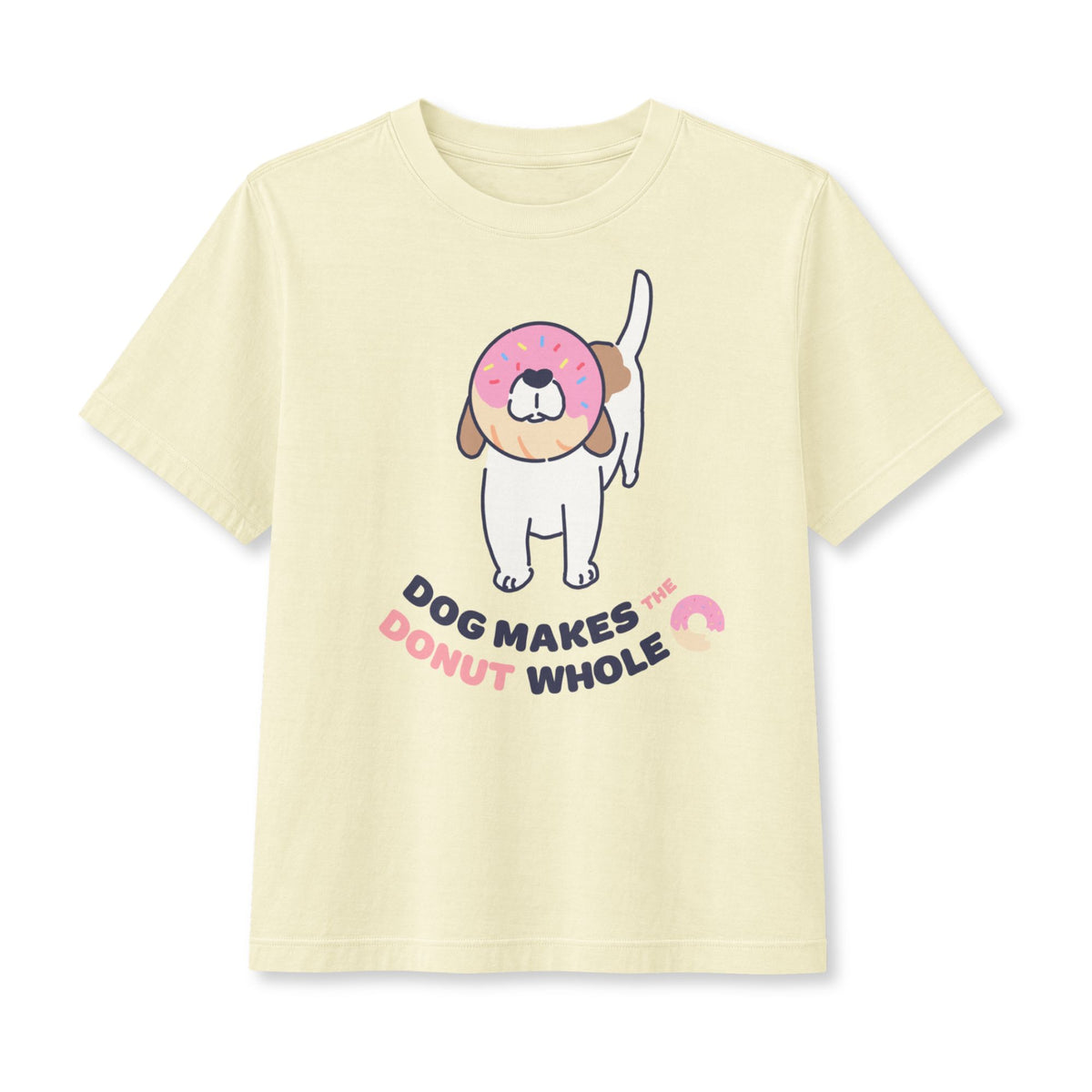 Dog Makes the Donut Whole Women's Boxy Tee