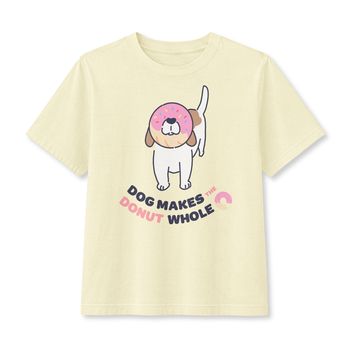 Dog Makes the Donut Whole Women's Boxy Tee