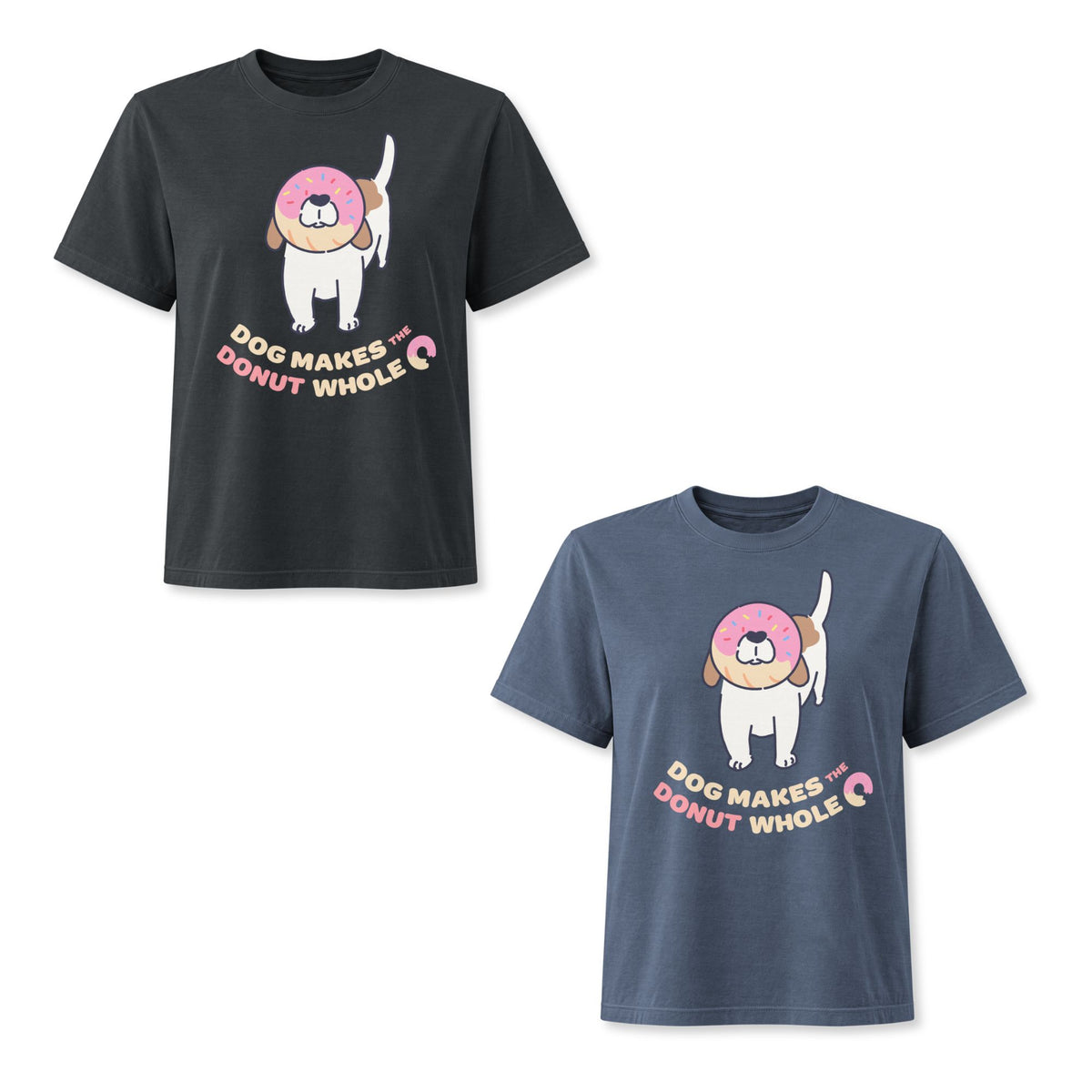 Dog Makes the Donut Whole Women's Boxy Tee