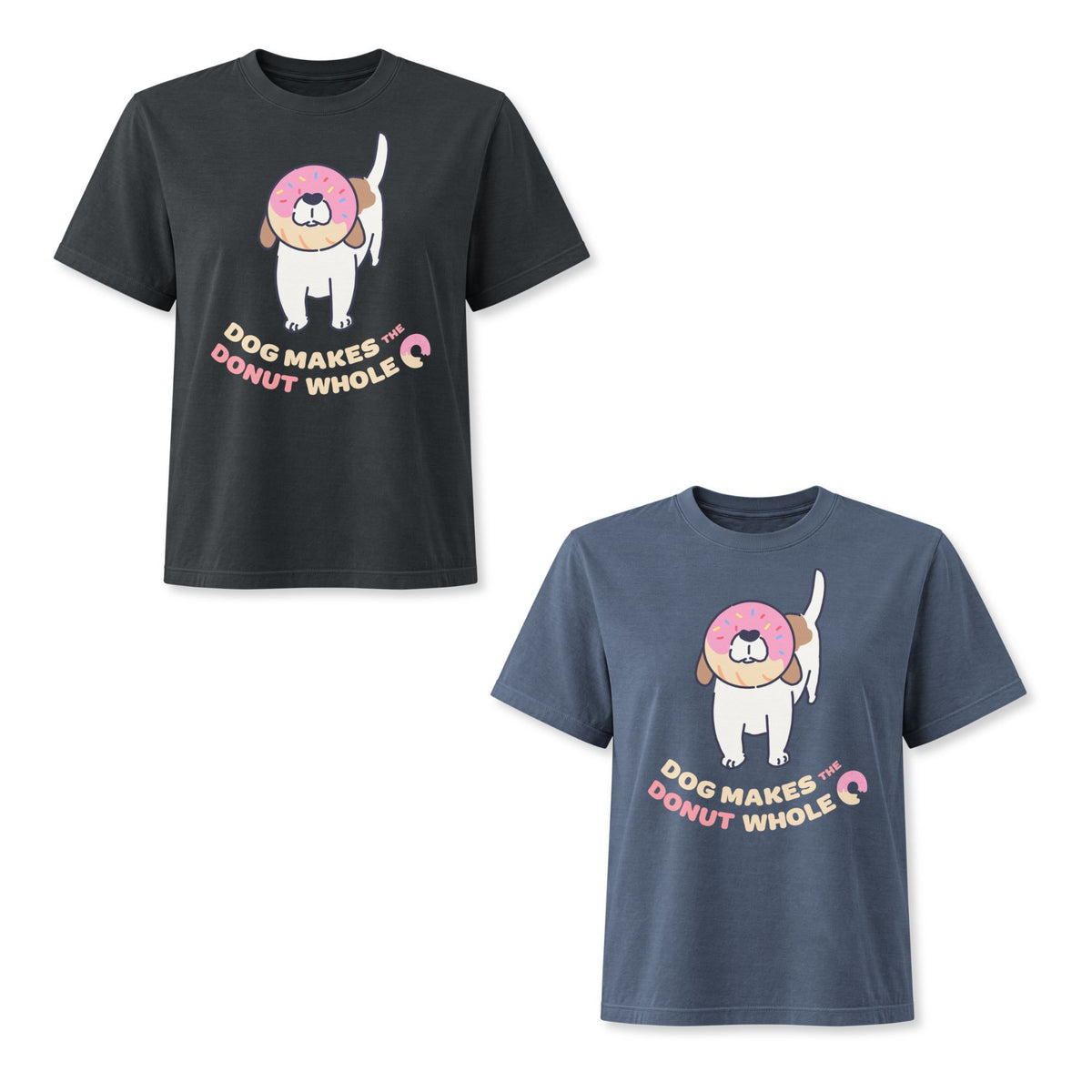 Dog Makes the Donut Whole Women's Boxy Tee