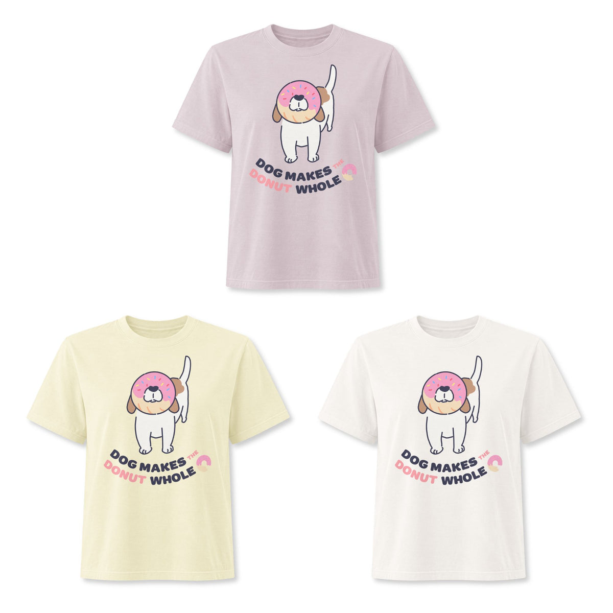 Dog Makes the Donut Whole Women's Boxy Tee