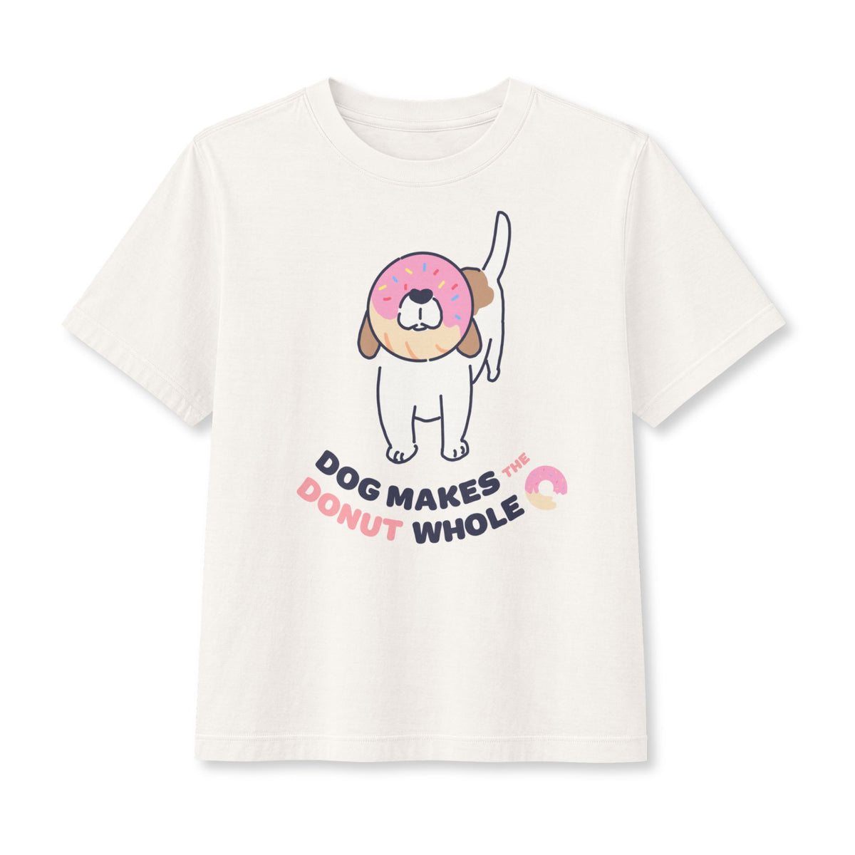 Dog Makes the Donut Whole Women's Boxy Tee