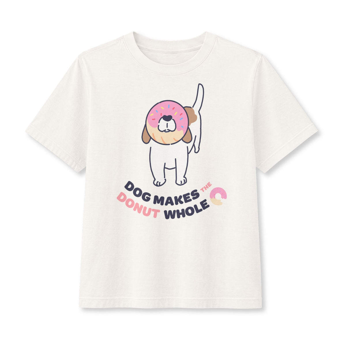 Dog Makes the Donut Whole Women's Boxy Tee