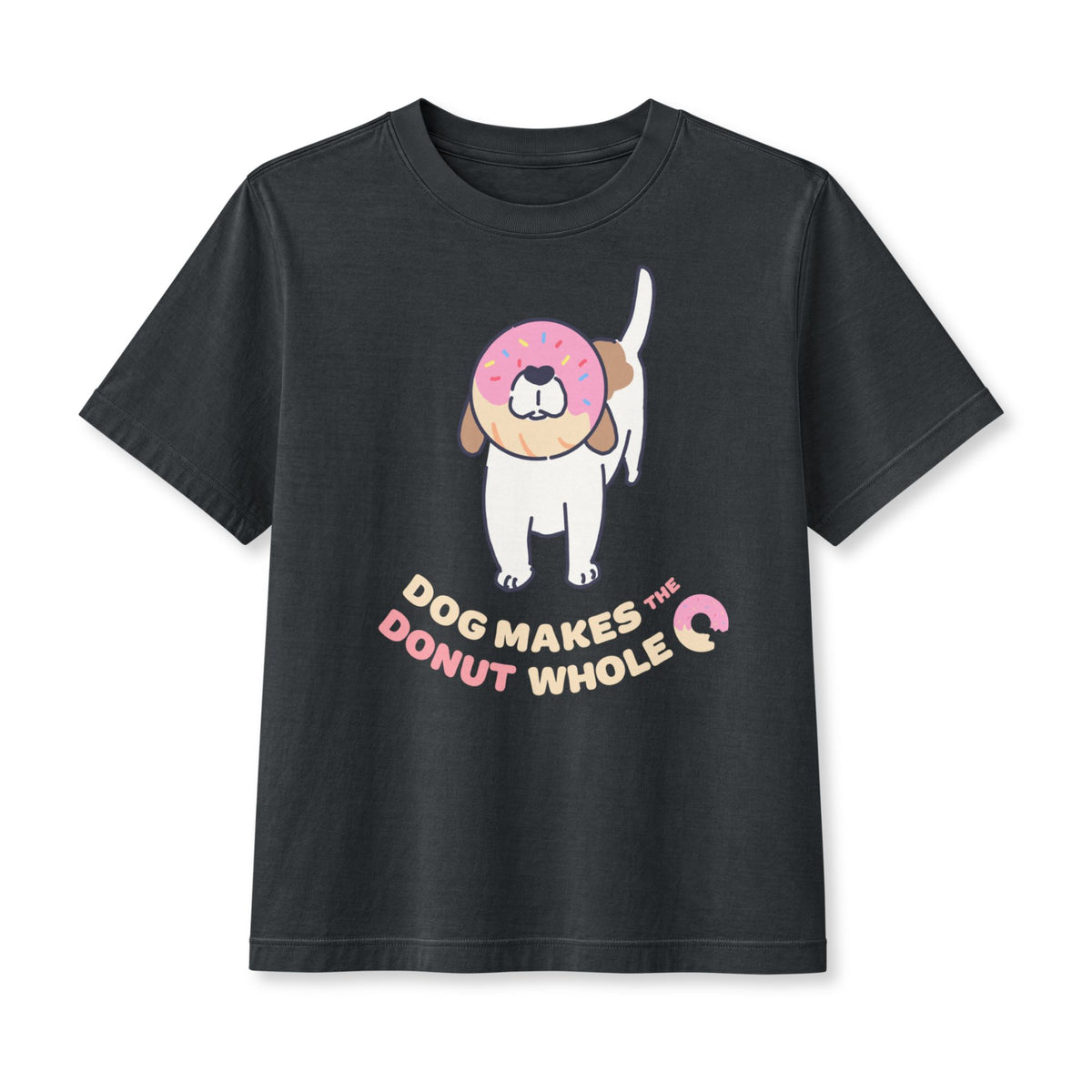 Dog Makes the Donut Whole Women's Boxy Tee