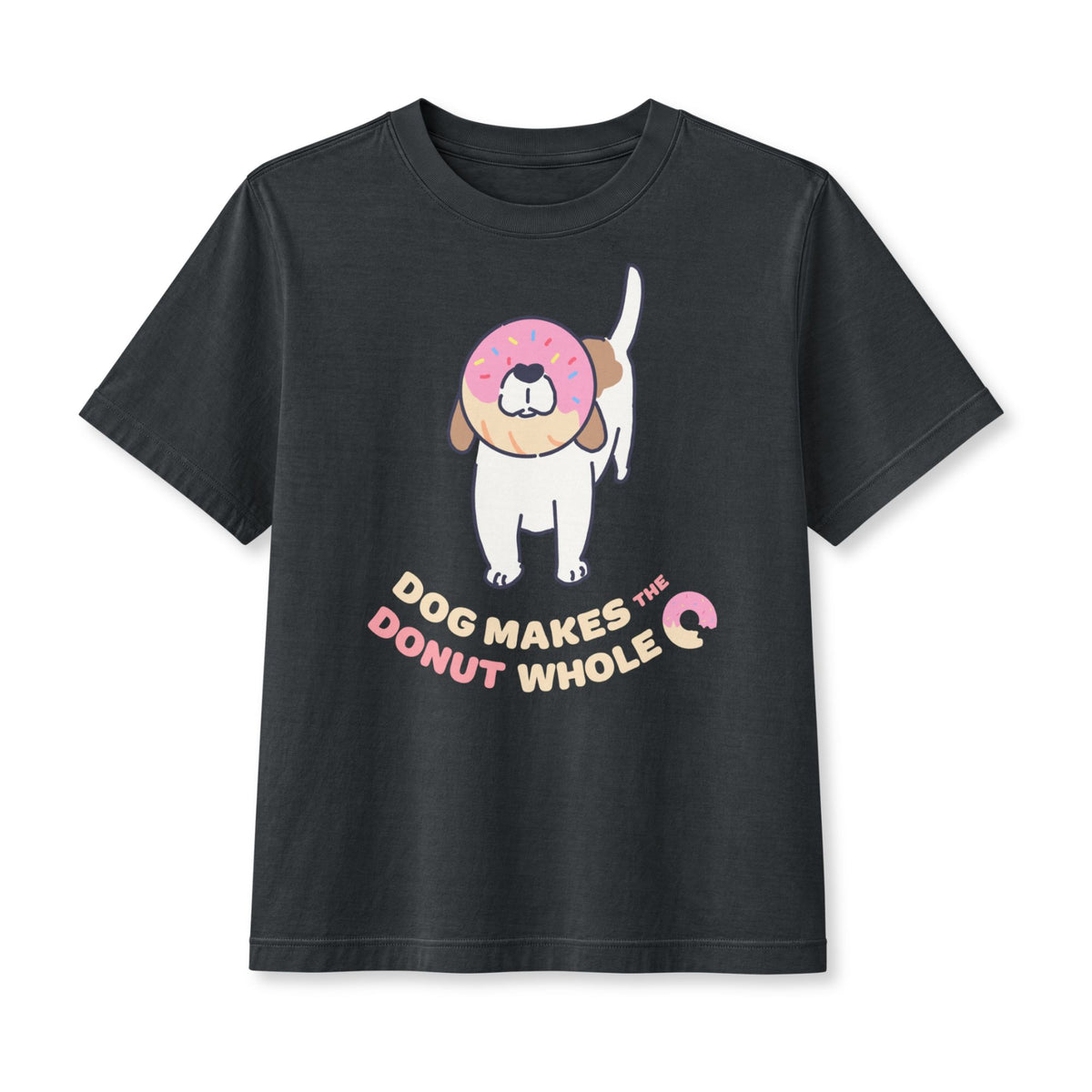 Dog Makes the Donut Whole Women's Boxy Tee