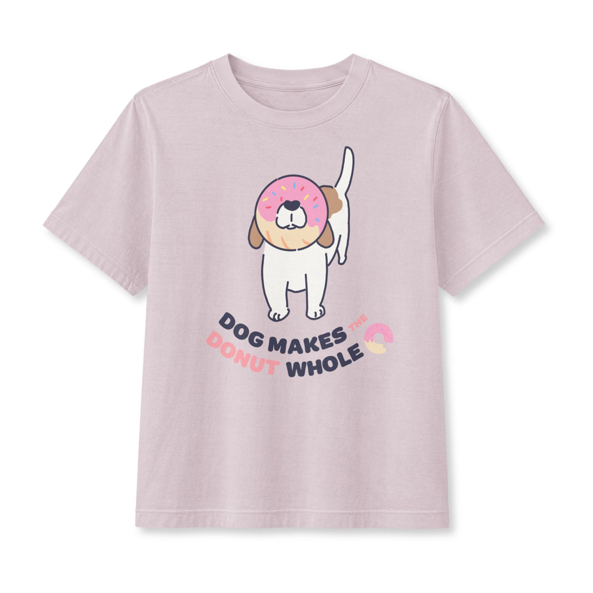 Dog Makes the Donut Whole Women's Boxy Tee