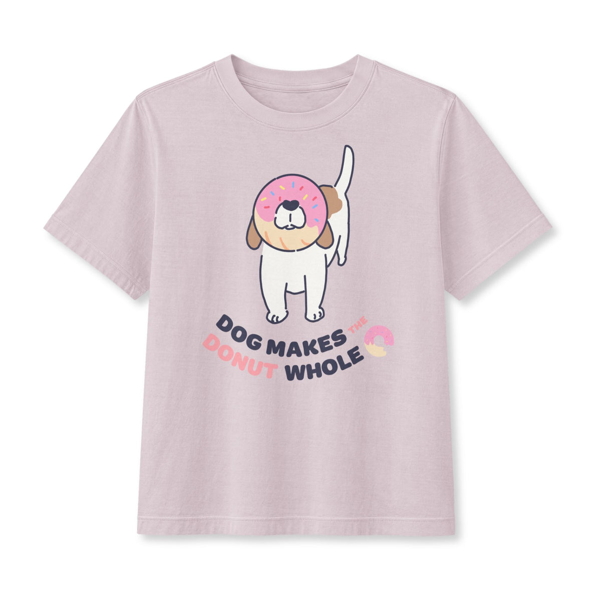 Dog Makes the Donut Whole Women's Boxy Tee