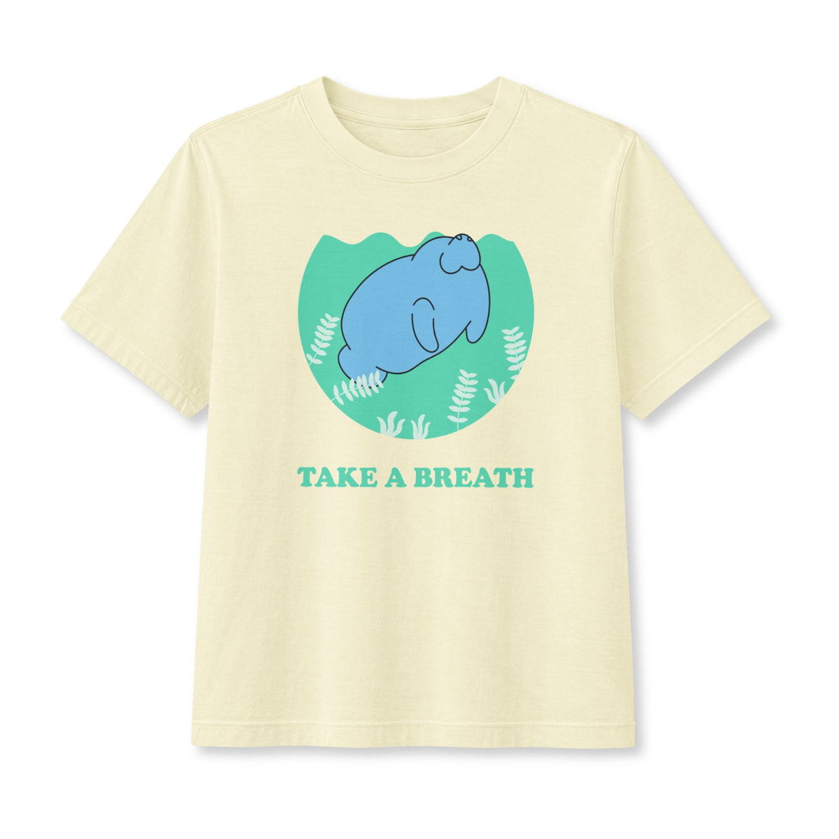 Take a Breath Manatee Women's Boxy Tee