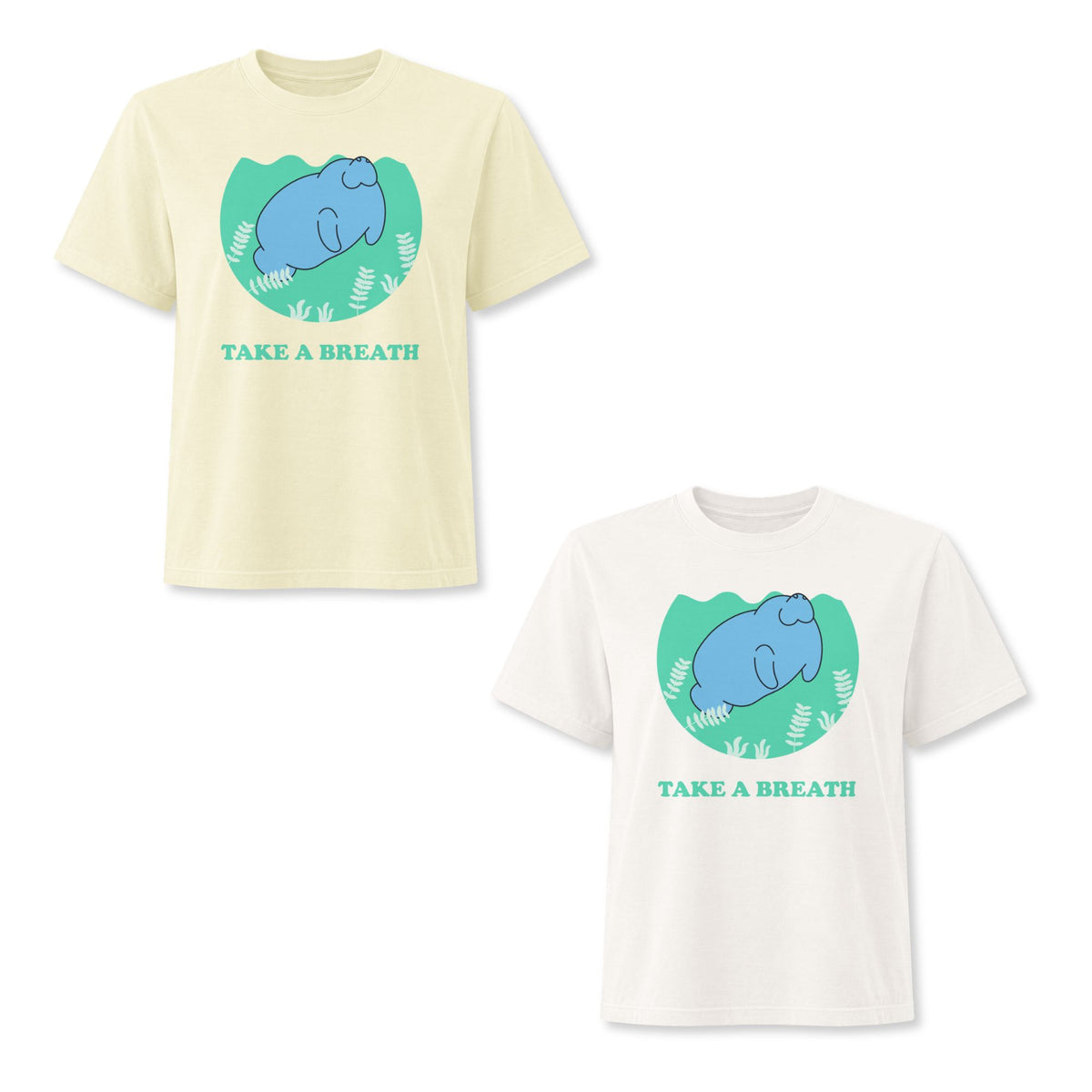 Take a Breath Manatee Women's Boxy Tee