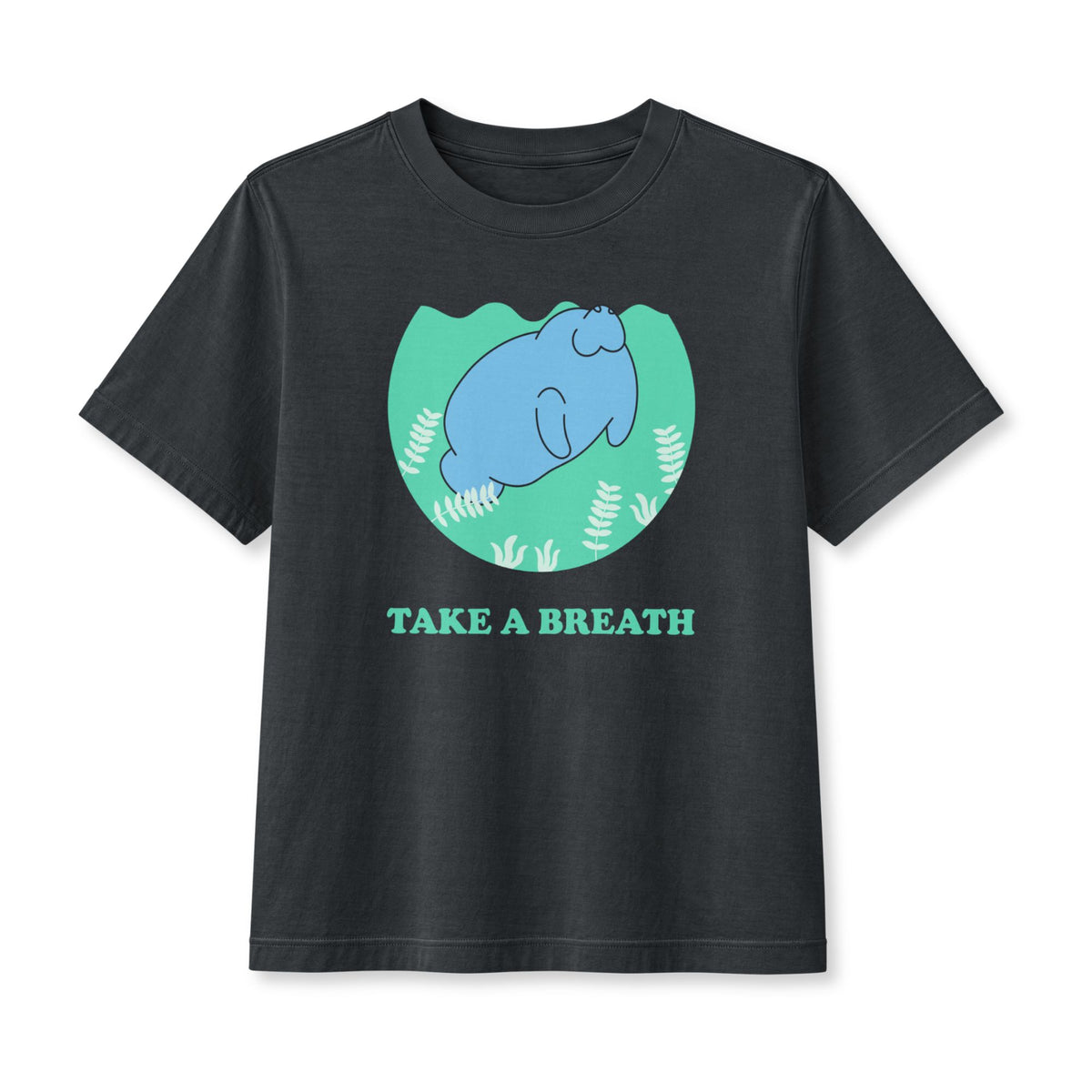Take a Breath Manatee Women's Boxy Tee